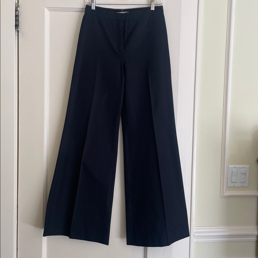 Chloe black cotton Wide-Leg Women's Pants